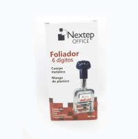 Foliador nextep acero 6 dígitos  ne-166