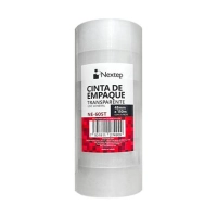 Cinta de empaque transparente nextep ne-605t uso general 48mm x 150mm con 6 piezas