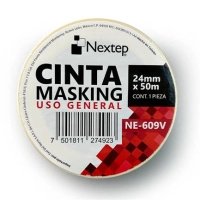 Cinta masking tape nextep ne-609v uso general 24mm x 50mm metros