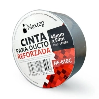 Cinta nextep ne-610c para ductos reforzada 48mm x 50mm metros