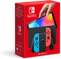 Nintendo switch modelo oled color joycons neon red   neon blue. version internacional