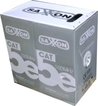 Bobina de cable saxxon outp5ecca305bc - 305 m, cat5e, blanco, cableado por utp, interior