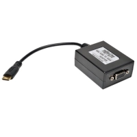 Adaptador convertidor tripp-lite p131-06n-mini - negro, hdmi, vga