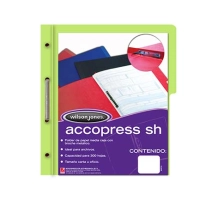 Carpeta acco press mc p4558-p4557 tamaño carta  color verde claro  con 10 piezas