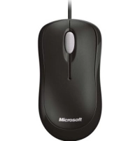 Mouse microsoft optical basic - negro, 3 botones, usb, óptico