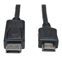 Adaptador de cable tripp-lite p582-006 - negro, hdmi, displayport, macho/macho