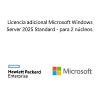 Licencia adicional microsoft windows server 2025 standard 2 núcleos ww sw