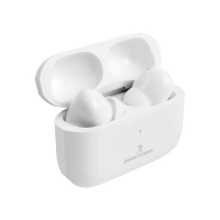 Audifonos perfect choice tws enc con carga inalambrica nesh blanco