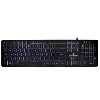 Teclado alambrico slim con iluminacion backlight perfect choice