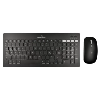 Kit de teclado y mouse regargable inalambrico zebrary perfect choice