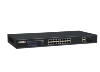 Switch provision isr poes-16250c+2combo poe 16 canales - downlink: *16 100mbps, uplink: *2 1000mbps, total poe  250w