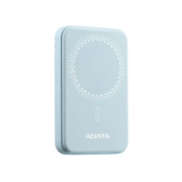 Powerbank inalambrico adata r050 - 5, 000mah, carga rápida qc/pd de 20 w. magnetico. color azul, pr050-11lb