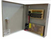 Saxxon psu1210d9 - fuente de poder de 12 vcd/ 10 amperes/ para 9 camaras/ 1.1 amper por canal/ protección contra sobrecargas/ certificación ul/