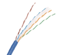 Bobina de cable utp qian qhr-cat6 dianlan - cat6, azul, 23 awg interior
