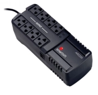 Regulador smartbitt sbavr2200 - 8, negro, hogar y oficina, 2200 va, 1100 w