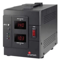 Regulador  smartbitt sbavrc3000 - 4, negro, 3000 va, 2000 w