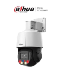 Camara ip ptz 4mp tioc - zoom optico 5x, iluminación dual inteligente, disuasión activa luz roja/azul, ir 50m, audio 2 vías, ranura microsd, ip66, poe