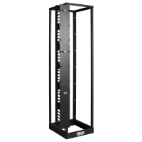 Organizador de cable vertical de alta capacidad - 15.24 cm, ducto de peine doble con tapa srcablevrt6