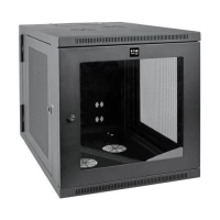 Gabinete pequeño smartrack - tripp lite, modelo srw12us33g, el gabinete para instalación en pared asegura y organiza 12u de racks de 19 pulgadas