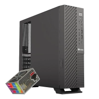Gabinete oficina mince slim itx stylos con fuente de poder 550w stgamn1b