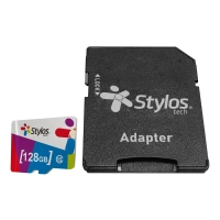 Memoria stylos microsd 128gb uhs1 clase 10 con adaptador negro