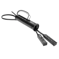 Supresor de sobretensiones tripp lite protect it! con 3 tomacorrientes para orificio para paso de cables en el escritorio