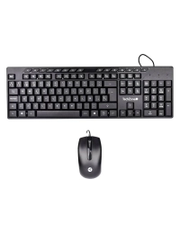 Teclado/mouse techzone tzaccba01 alambrico usb negro