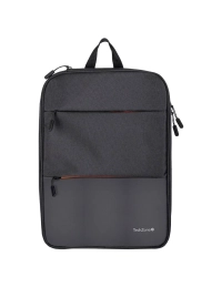 Mochila backpack tech zone negra expandible tzlbp14 para laptop de 16