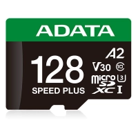 Memoria micro sd adata speed plus, 128 gb, velocidad 180 mbs, class 10