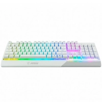 Teclado gamer  msi vigor gk30 white - blanco