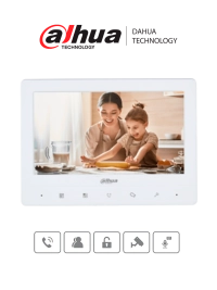Dahua vth1020j- monitor analógico de 7 pulgadas compatible con kta01 / kta02