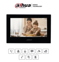 Monitor ip touch  7 pulgadas negro - para uso en interiores, poe, hasta 4 cámaras de entrada y 4 monitores adicionales. incluye modo no molestar