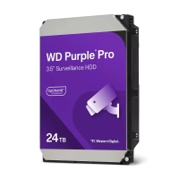 Disco duro interno wd purple pro 24tb 3.5 escritorio sata3 6gb/s 512mb 7200rpm 24x7 ia dvr nvr hasta 64 camaras  wd240purp