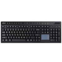 Teclado inalámbrico tactil adesso wkb-4450ub multicanal - 2, 4 ghz, multisistema operativo