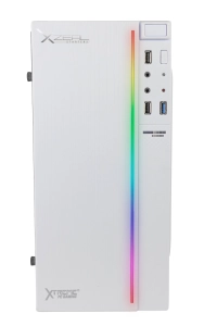 Gabinete gamer xzeal blanco xst100. xscgxt0w