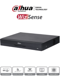 Dahua xvr5116he-i3 -dvr de 16 canales 5 megapixeles lite/ wizsense/ h.265+/ 16 canales hdcvi + 8 canales ip/ 16 3 e s de alarma/ 16 entrada de audio/