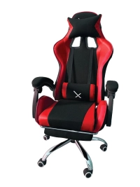 Silla con reposapie rojo xzeal. xzsxz52r Silla con reposapie rojo xzeal. xzsxz52r