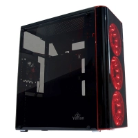 Gabinete yeyian ygv-68811 vortex 1200 lat acri - 3ven led rojo/usb/negro Gabinete yeyian ygv-68811 vortex 1200 lat acri - 3ven led rojo/usb/negro