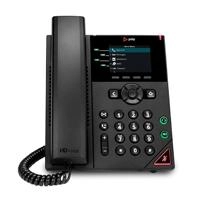 Telefono ip hp poly 89b62aaac3 vvx 250/ 4 linea pantalla a color 2.8 pulgadas poe 2 puertos gigabit altavoz color negro no incluye fuente poder