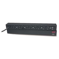 Unidad de pdu multicontacto apc para montaje en rack linea basico 1u,15a,120v,10 cont tipo ne