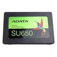 Unidad de estado solido ssd interno adata su650 256gb 2.5 sata3 lect. 520 escrit. 450 mbs 7mm pc laptop minipc sin bracket 3dnand (asu650ss-256gt-r)