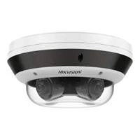 Camarra panovu series hikvision ds-2cd6d54g1-izs(b) vista panorámica 360º / 4 lentes mot. 2.8 a 12 mm / 20 megapixel en total / darkfighter /exterior ip67 / ik10 / hi-poe / wdr / 30 mts ir / microsd