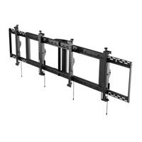 Soporte de cielorraso para menú digital smartmount con ajuste de 8 puntos: horizontal configuración 2 x 1 para pantallas de 46 a 48