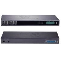 Gateway grandstream gxw4216/ 16 puertos fxs 1 puerto telco de 50 pins montaje escritorio y rack