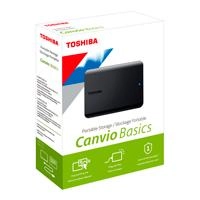 Dd externo 4tb toshiba canvio basic 2.5 usb 3.0 negro velocidad de transferencia 5 gb/s / win 11-win 10