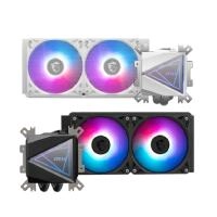 Disipador de enfriamiento liquido ms mag coreliquid i240 / black / 240mm / intel ,1700, 1851 / amd am5, am4 / rgb