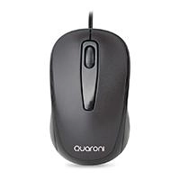 Mouse optico quaroni alambrico color negro 1200 dpi