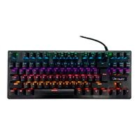 Teclado mecanico ocelot/alambrico/switch azul/plastico/rgb/ negro/ colores ajustables/plug play/gamer