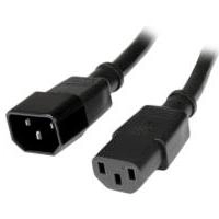 Cable de corriente de 90cm de extension - c14 a c13 - 14 awg - 15a 125v - de servicio pesado - startech.com mod. pxt100143