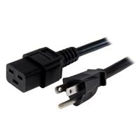 Cable de corriente de 1.8m de alimentacion - servicio pesado - 14awg - nema 5-15p a c19 - 15a 125v - startech.com mod. pxt515c19146